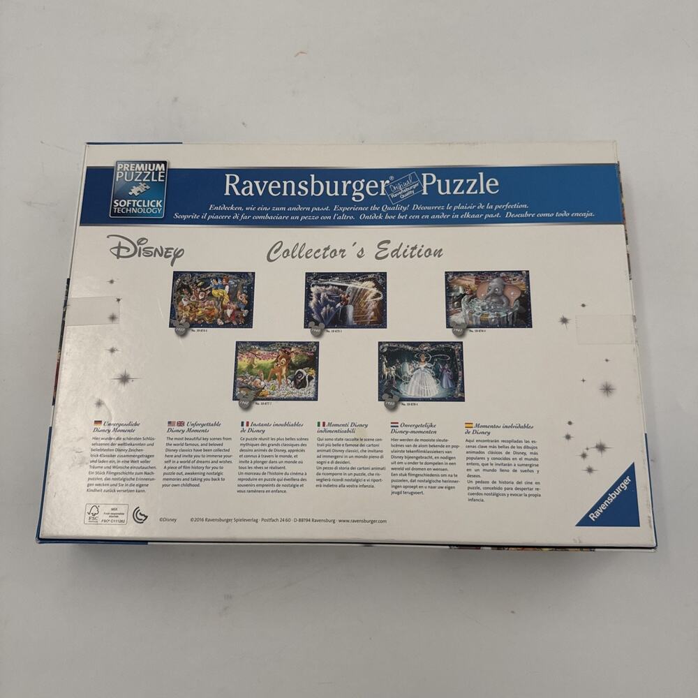 2016 Ravensburger 1000 Piece Puzzle Collector's Edition Snow White & 7 Dwarfs - Picture 6 of 10